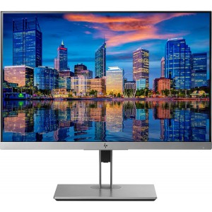 Monitor HP EliteDisplay E243i 24", LED, IPS, WUXGA, 5 ms, HDMI, VGA, DisplayPort, USB 3.0, Negru/argintiu